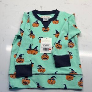 The Beaufort Bonnet Company Mint and Navy Pumpkin Sweatshirt